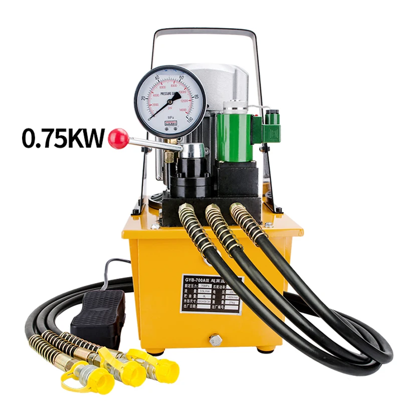 Electric Hydraulic Pump Solenoid Valve Three Oil Circuits Electric Hydraulic Pump High Pressure Hydraulic Oil Pump GYB-700AIII