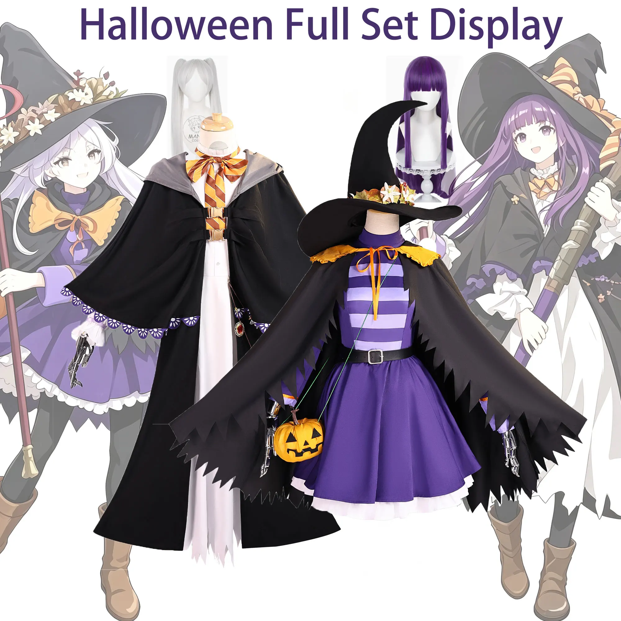 Anime Cosplay Couple - Frieren & Fern Halloween Cosplay Costume