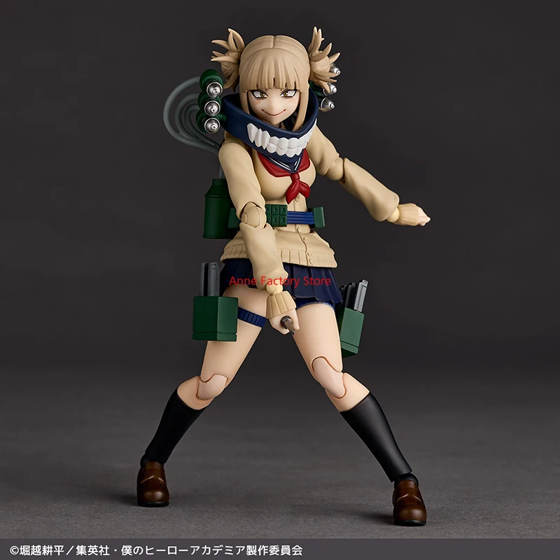 نموذج شخصيات أصلية من Kaiyodo Amazing Yamaguchi Revoltech NR072 My Hero Academia Himiko Toga متوفر في المخزون