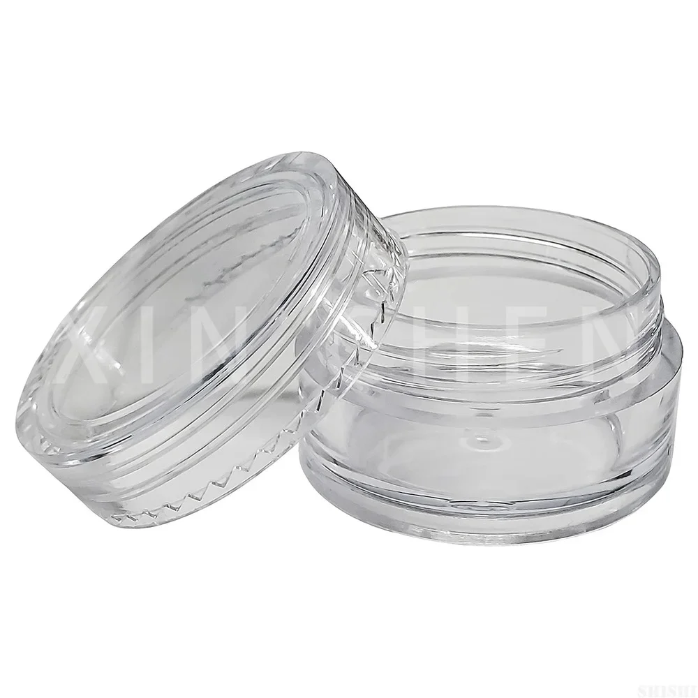 Frasco de plástico vacío para cosméticos, botellas transparentes para muestras, cuentas de crema de maquillaje, contenedor de joyería DIY, 2g, 3g, 5g, 10g, 15g, 20g, 10 unidades