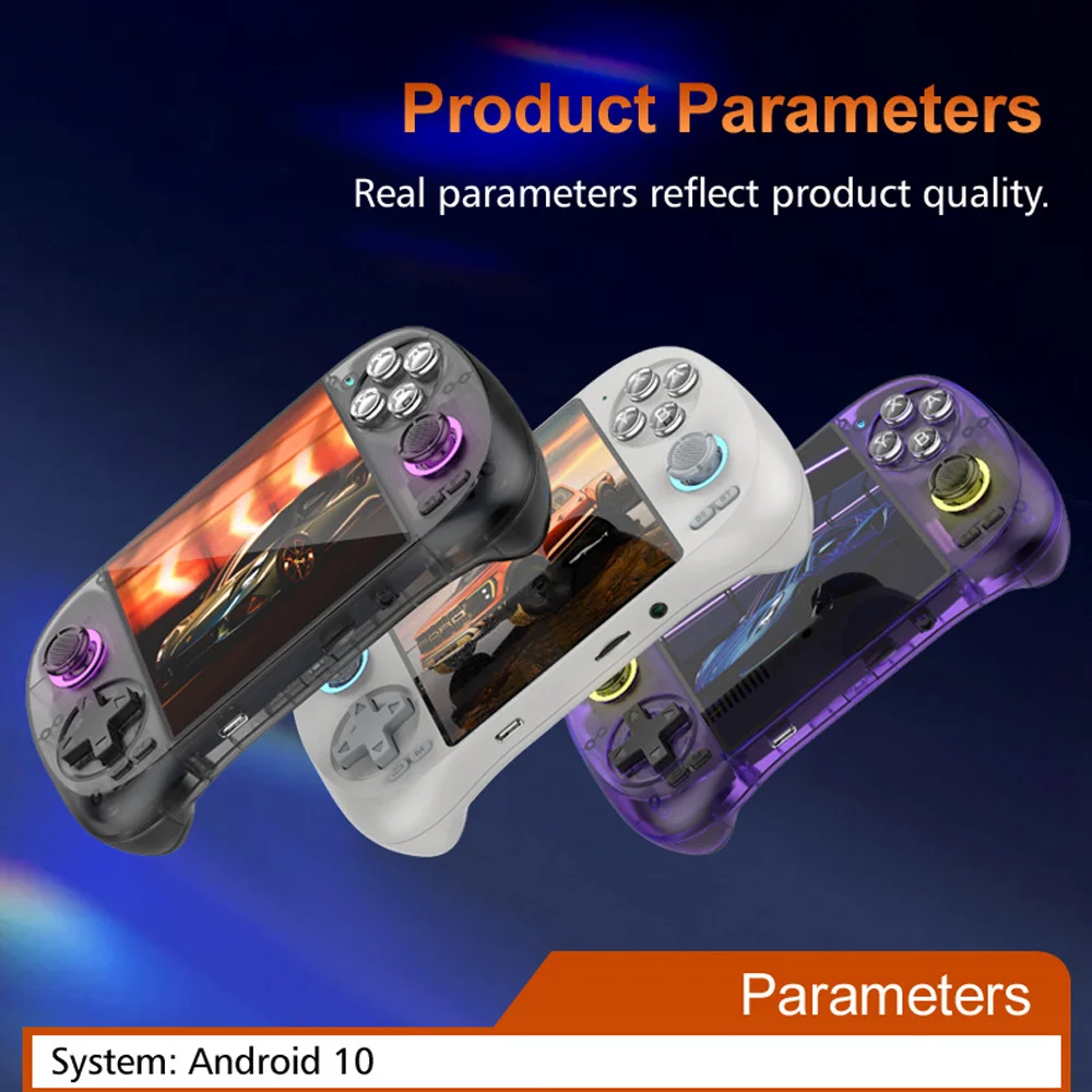 D40Max Retro Handheld Game Console 4.0-Inch IPS Touch Screen Open-Source Android Hall Joystick for Gaming