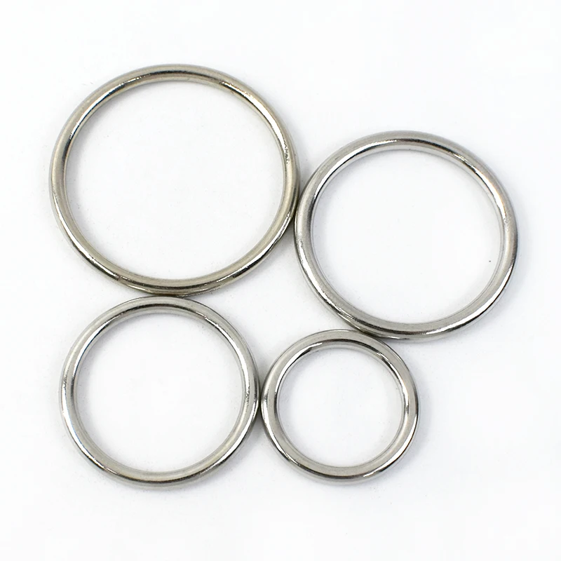 20 Stücke Meetee 20-50mm Metall O Ring Schnalle Tasche Schuhe Teller Verschluss Gurtband Ringe Stecker Haken DIY Hardware Zubehör