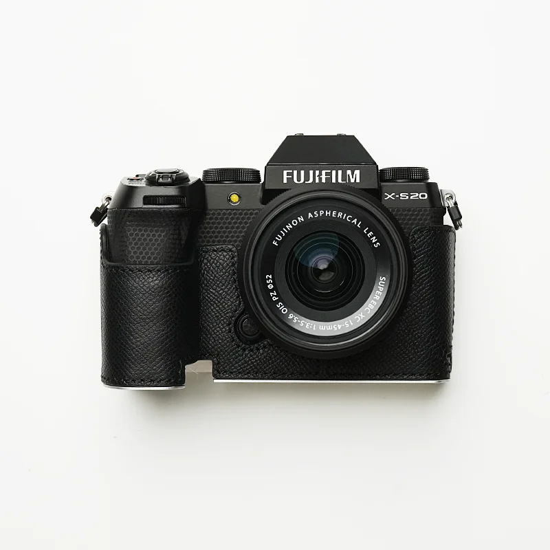 Mr.Stone XS20 camerabehuizing beschermhoes cover accessoires voor Fujifilm X-S20 camera handgemaakt echt leer