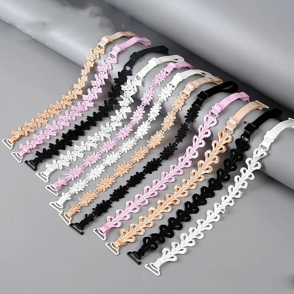 الدانتيل عدم الانزلاق لحفل الزفاف المطرزة حزام الكتف الشفاف الصدرية الملحقات العشير اكسسوارات حزام الصدرية غير مرئية