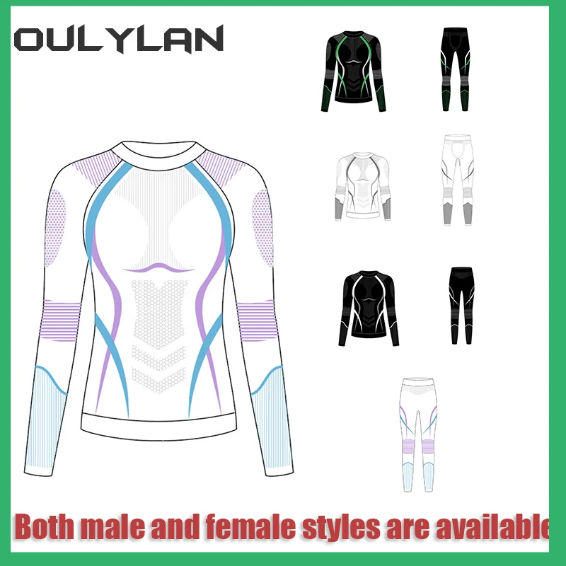 Oulylan Skiing Quick Drying Clothes Outdoor Underwear Women's Men's Sports Mountaineering Thermal Sweat-absorbing Tight Clothing