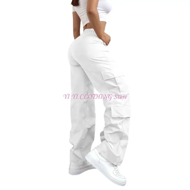 N5KF Women's Trousers Comfortable Wide Leg Pants High Waist Casual Pants for Yoga Running Travel and Gym Activities