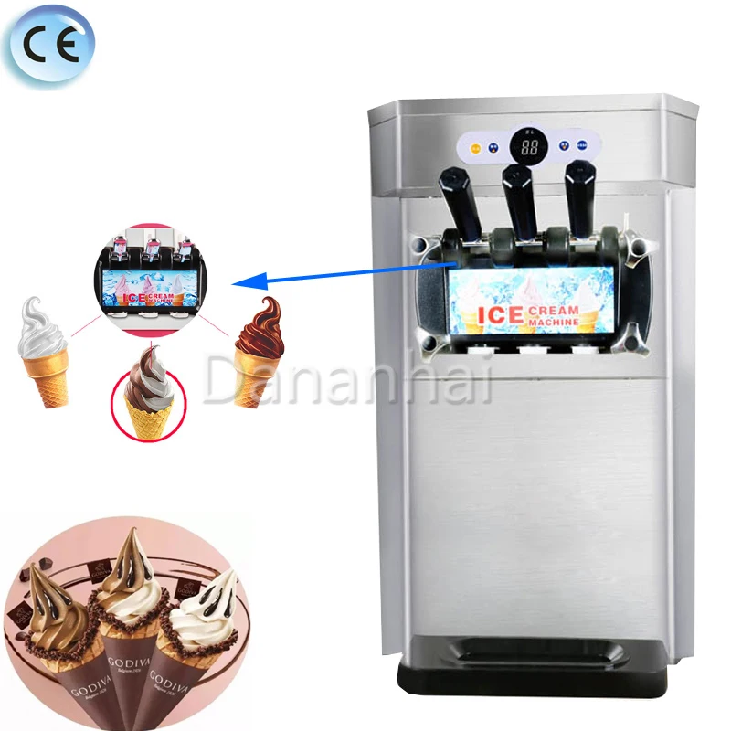 

Portable Commercial Ice Cream Multifunctional Small Yogurt Sundae Machine, New Popsicle Machine
