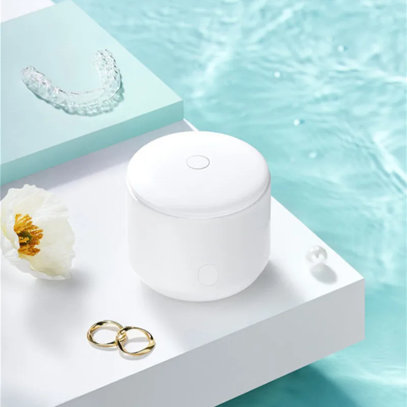 Home appliance mini portable rechargeable denture ultrasonic cleaner for daily use