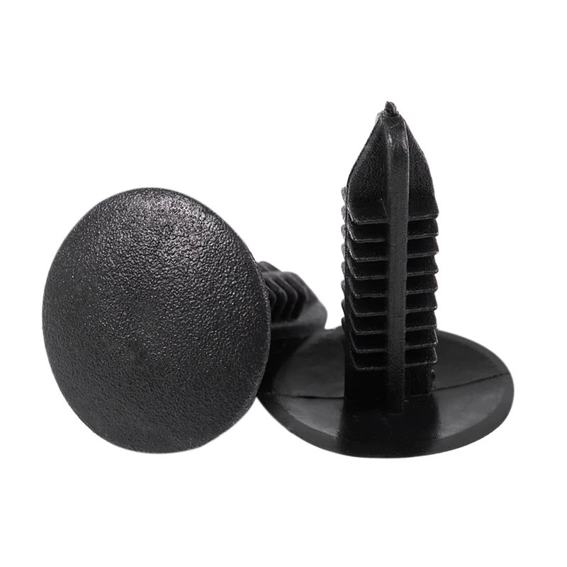 5mm x 5mm Loch durchmesser schwarze Kunststoff nieten Befestigungs clips 48 Stk