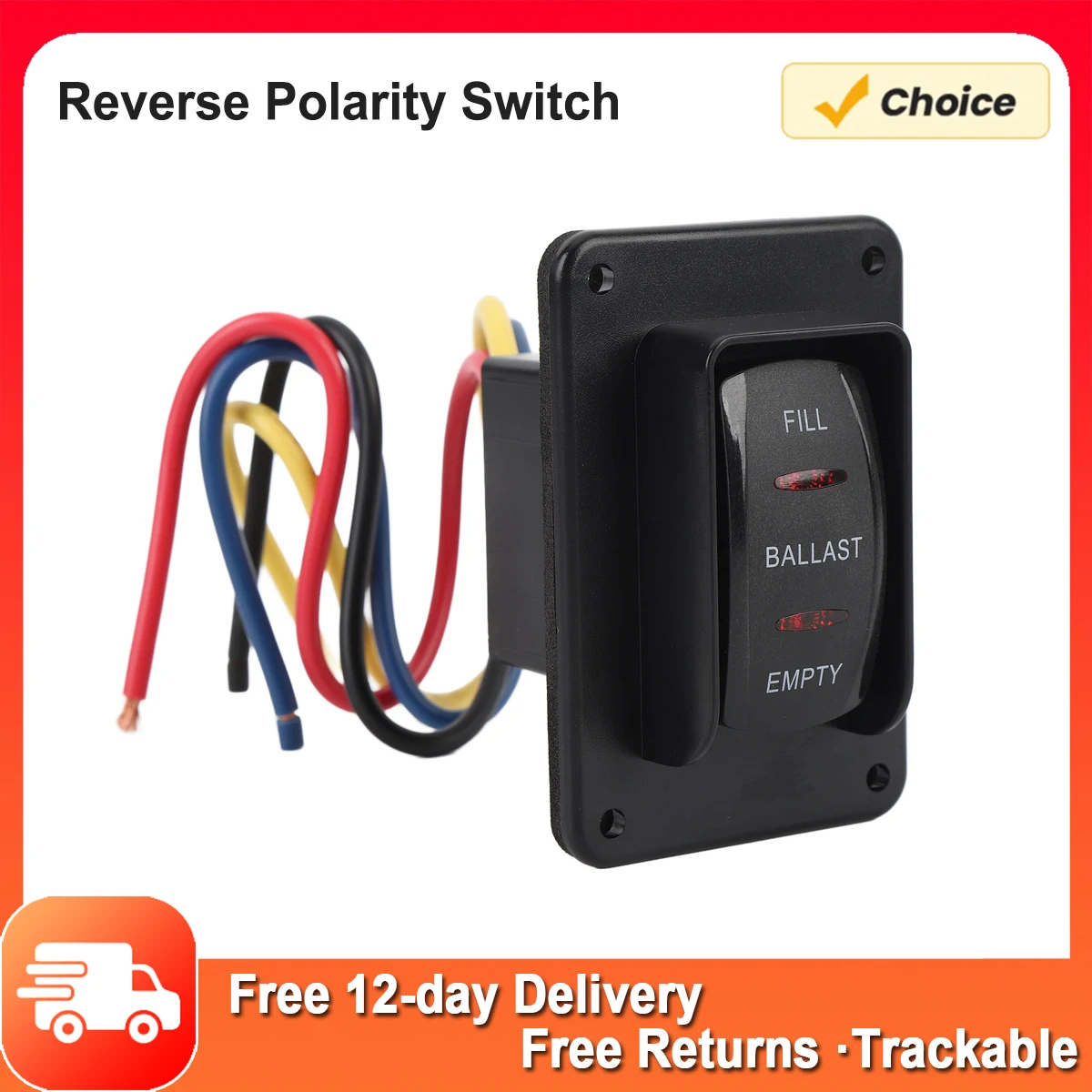 Fireproof IP68 Water Resistant DC12 24V Efficient RV Power Stabilizer Switch for Motorhomes for Yachts Reverse Polarity Switch