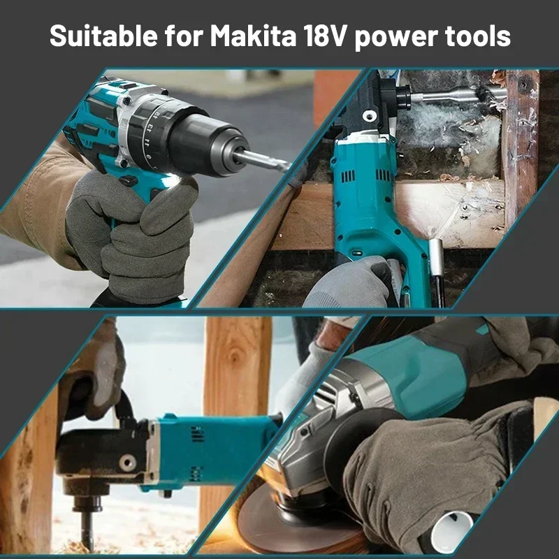 Original 18v For Makita Battery and Charger BL1860 BL1850B BL1850 BL1840 BL1830 Replaced with For Makita 18V 6.0Ah Power Tool