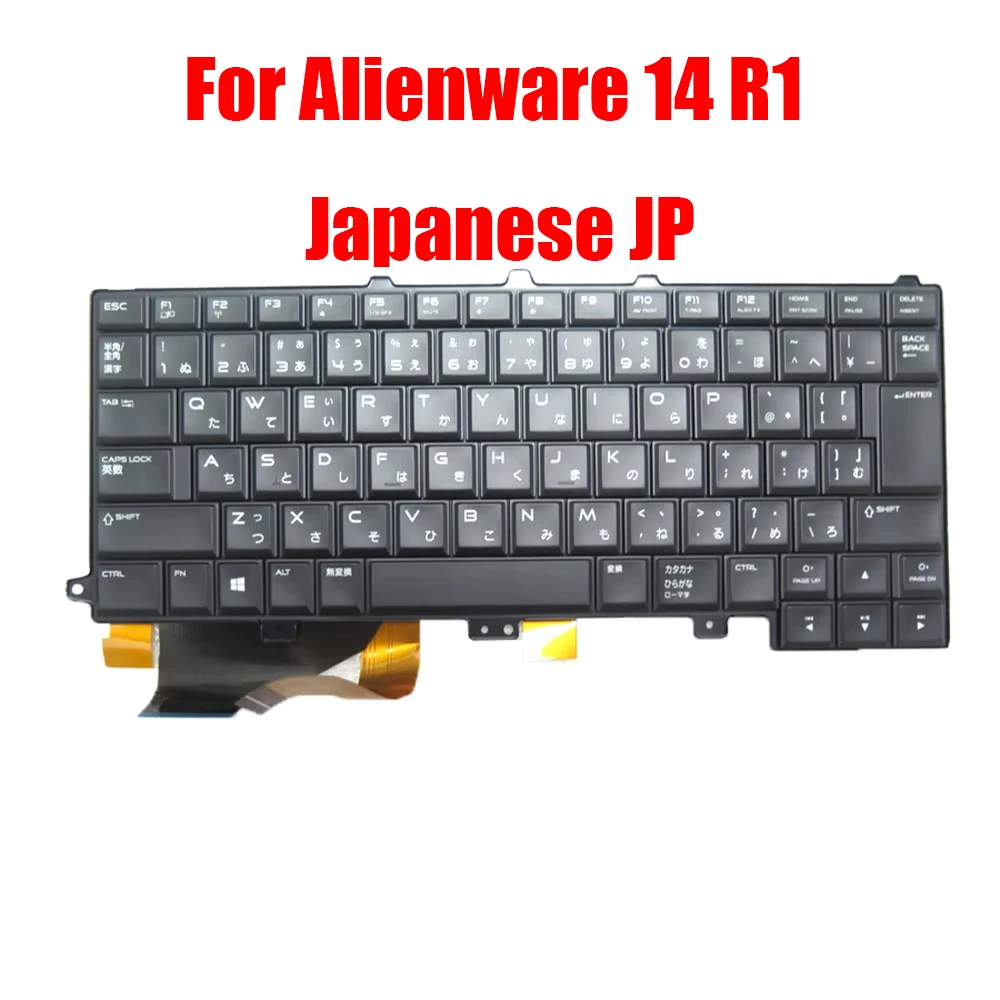 

Laptop Keyboard For Alienware 14 R1 Japanese JP JA Black With Backlit
