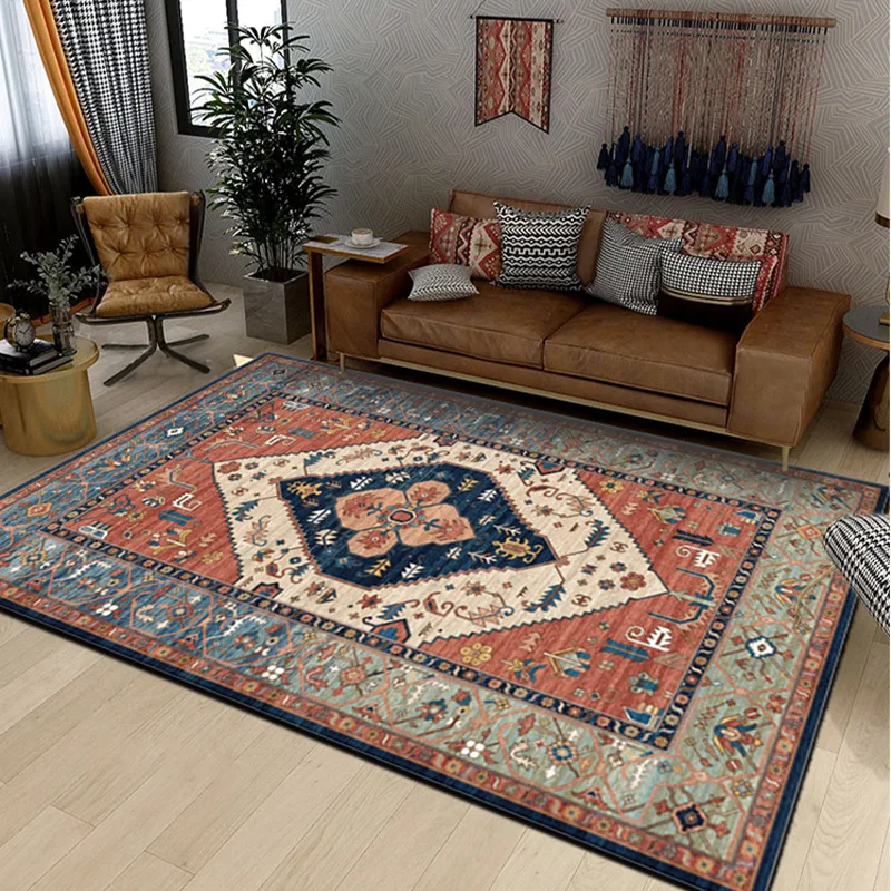 

VIKAMA Persian-Style Door Mat, Durable And Non-Slip Living Room Carpet, Entrance Door Mat, Hallway Mat, Home Decoration