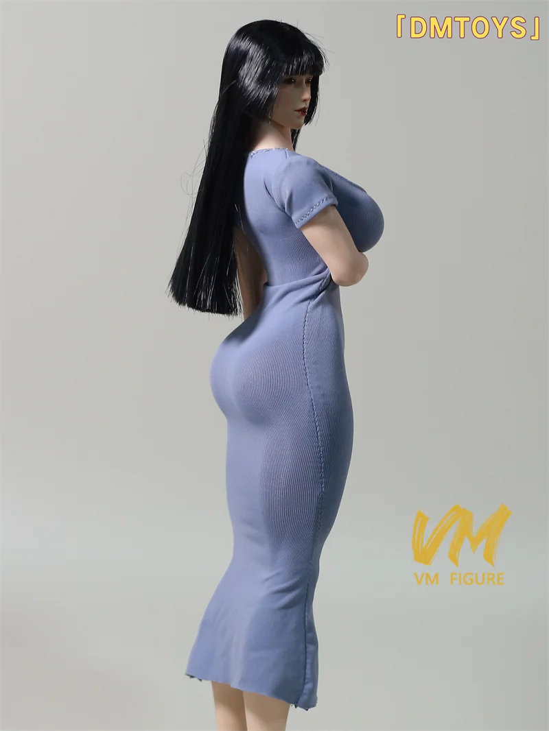 DMTOYS 1/6 تمتد صالح Bodycon ذيل السمكة تنورة فساتين السهرة فستان طويل الملابس صالح 12 "أنثى الجندي عمل الشكل دمى الجسم