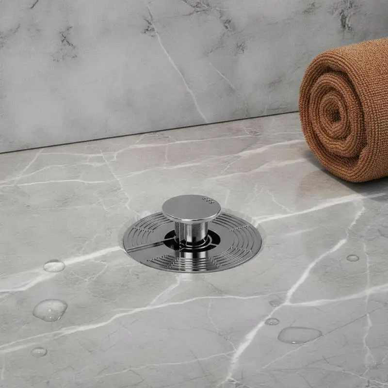 Automatic Water-Floating Floor Drain Anti-Clog Brass PVC Core Filter Cap