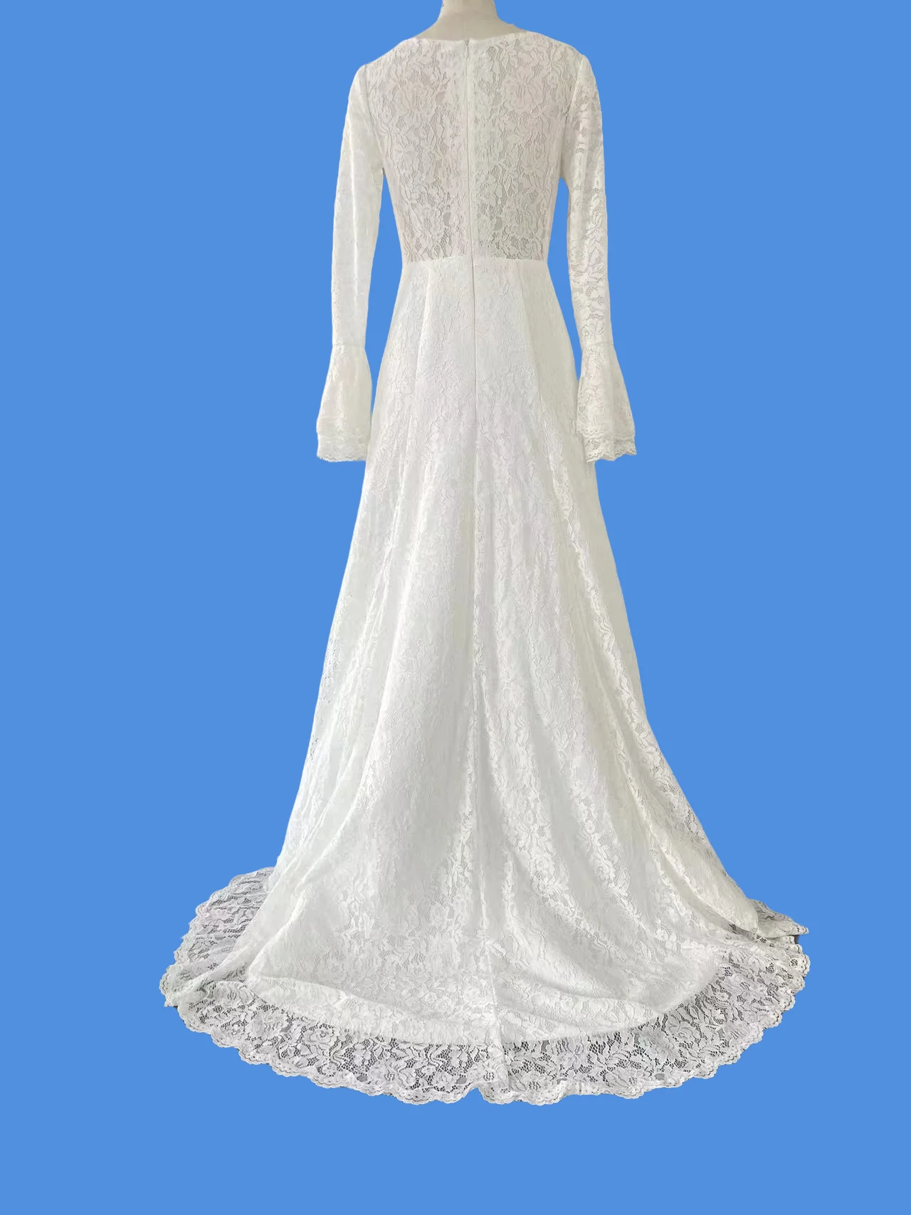 Ekskluzywna, lekka suknia ślubna, lekka, luksusowa koronka, super wróżkowy welon ślubny, długa sukienka z lekkiej gazy w stylu leśnym dla kobiet.