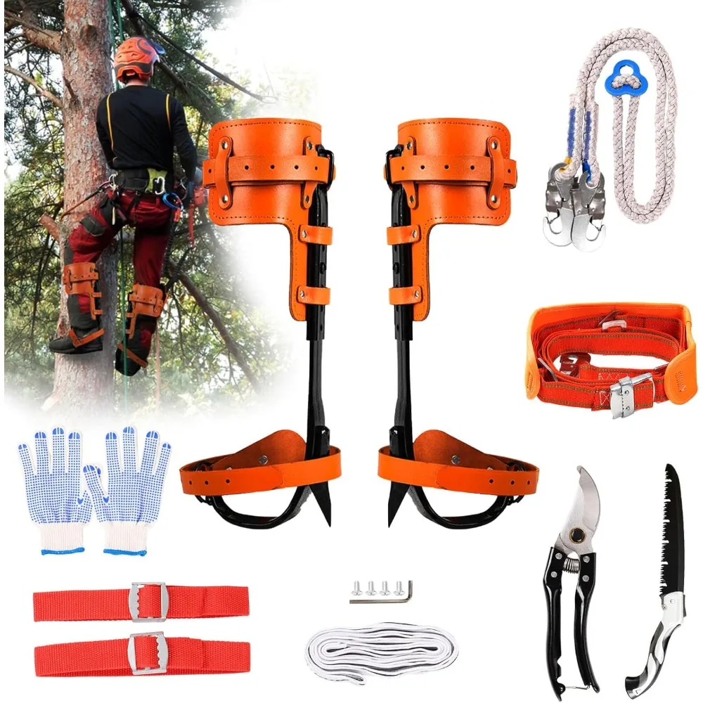 

Tree Climbing Gear with Non-Slip Pedal, Adjustable Tree Climbing Tool Set