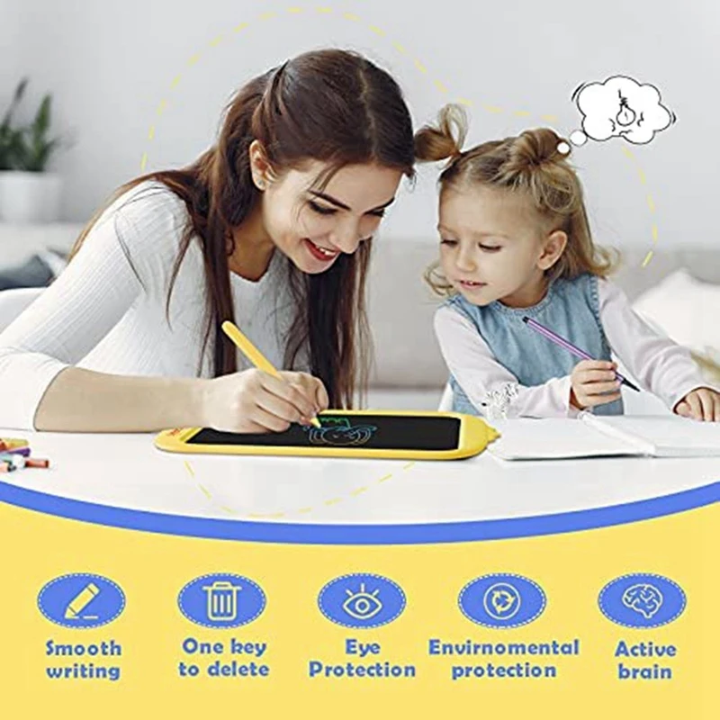 LCD Writing Pad 10.1 Inch Color Toddler Graffiti Pad Drawing Pad Learning Toy For 3-6 Years Old