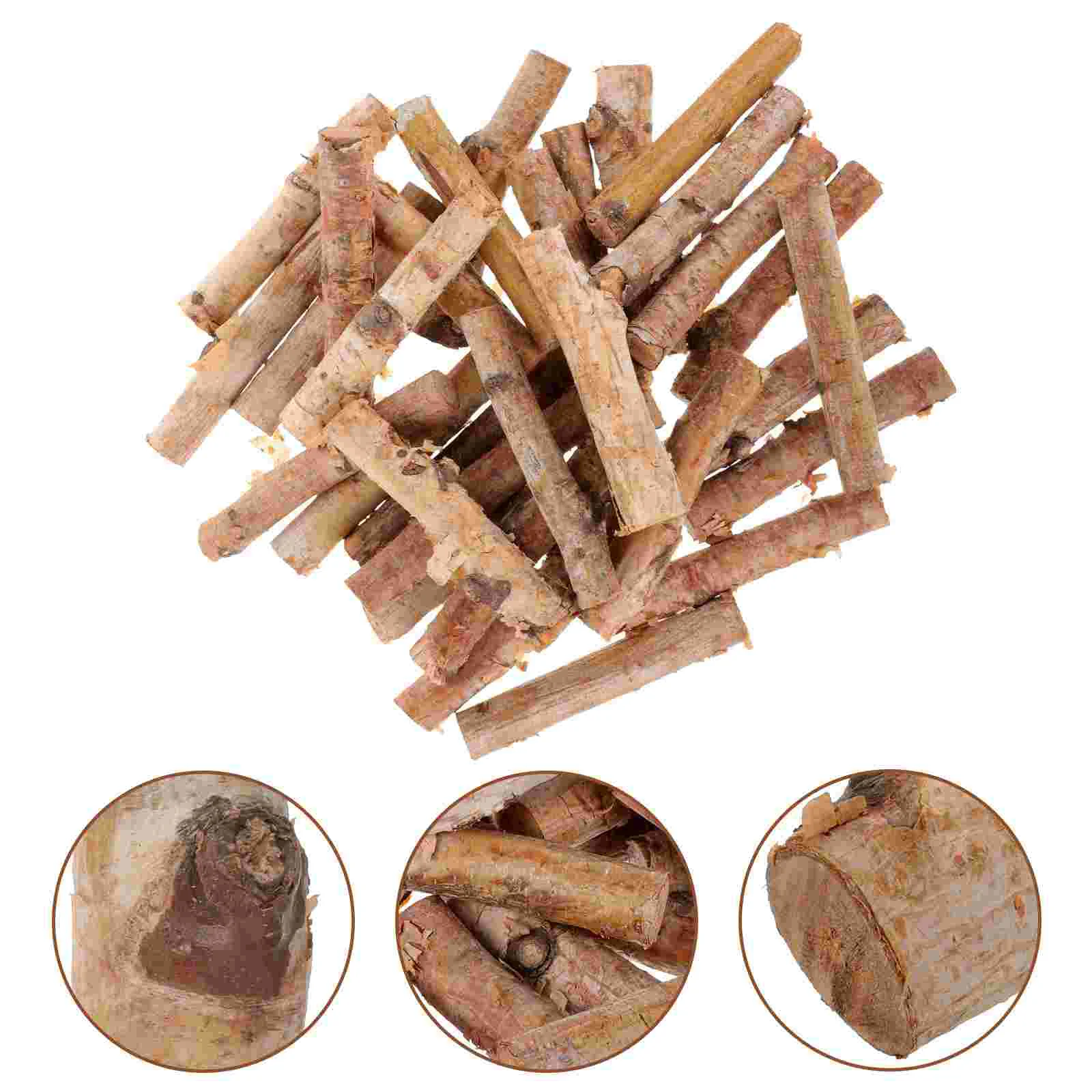 30 Pcs Birch Household DIY Natural Wood Sticks Crafts Home Decor Unfinished Hardwood Wooden Logs Branches for