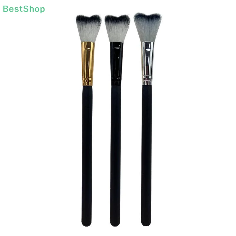 1 個まつげシャンプー湾曲ブラシまつげエクステンションクレンジング用、ソフトメイクアップ除去バススウィープブラシツール