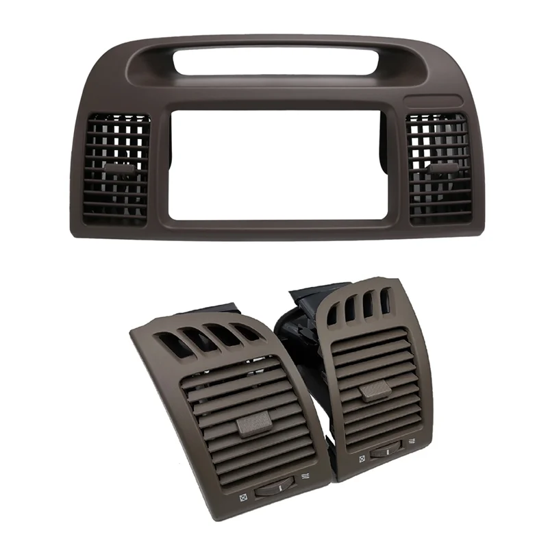 

A040-Car Front Center Dash AC Vents Radio Trim Bezel Air Conditioning Outlet Grill Panel For Toyota Camry XV30 2001-2006
