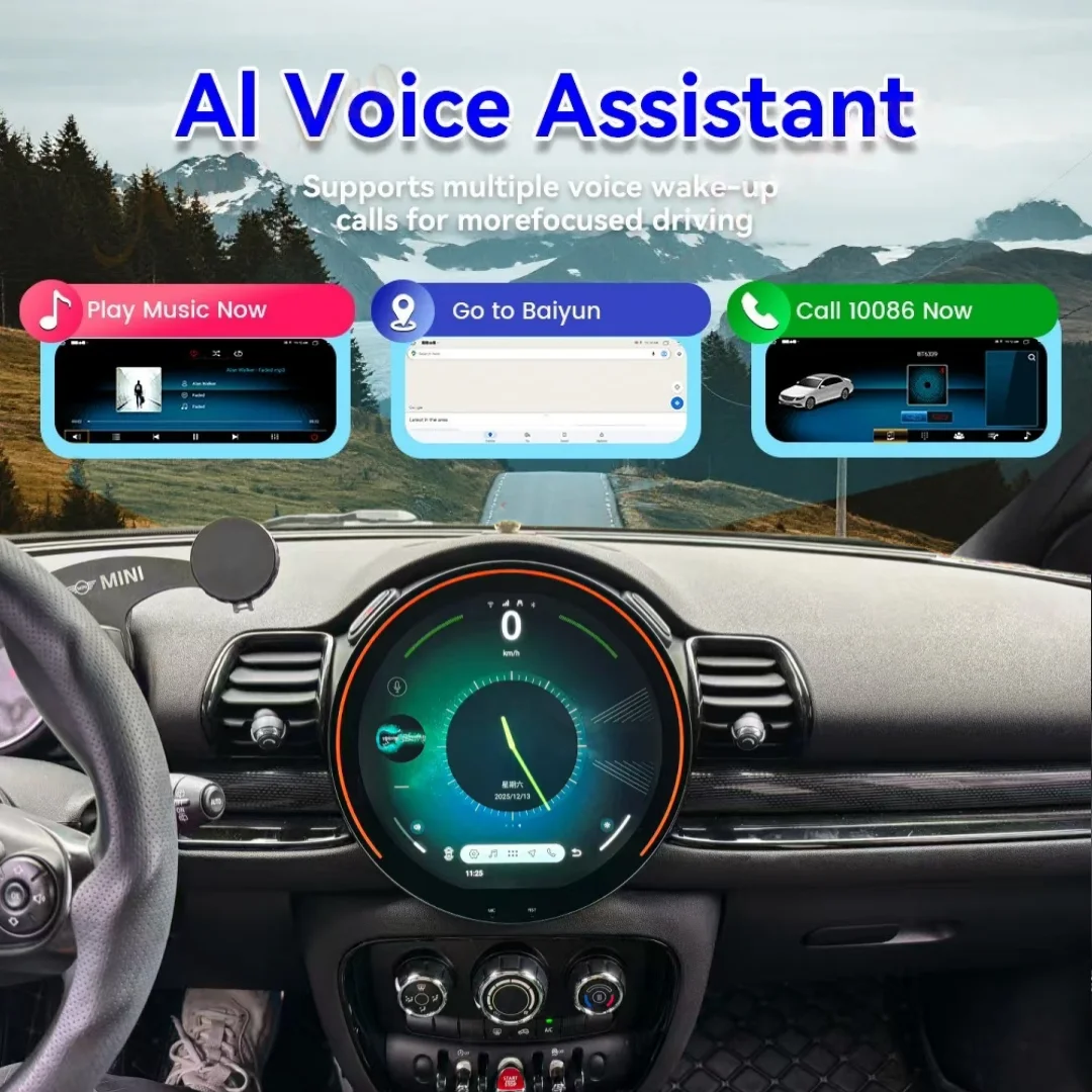 11.8inch Screen For BMW MINI Cooper F54 F55 F56 F60 2014-2024 Android Autoradio GPS Navi Multimedia Video Player Stereo  Carplay