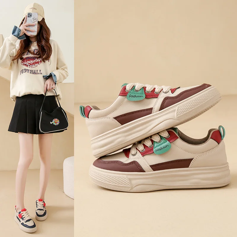 

Women's Platform Sneakers for Women 4CM Thick Sole Breathable Comfortable Walking Shoes Non Slip Casual Fashion Footwear