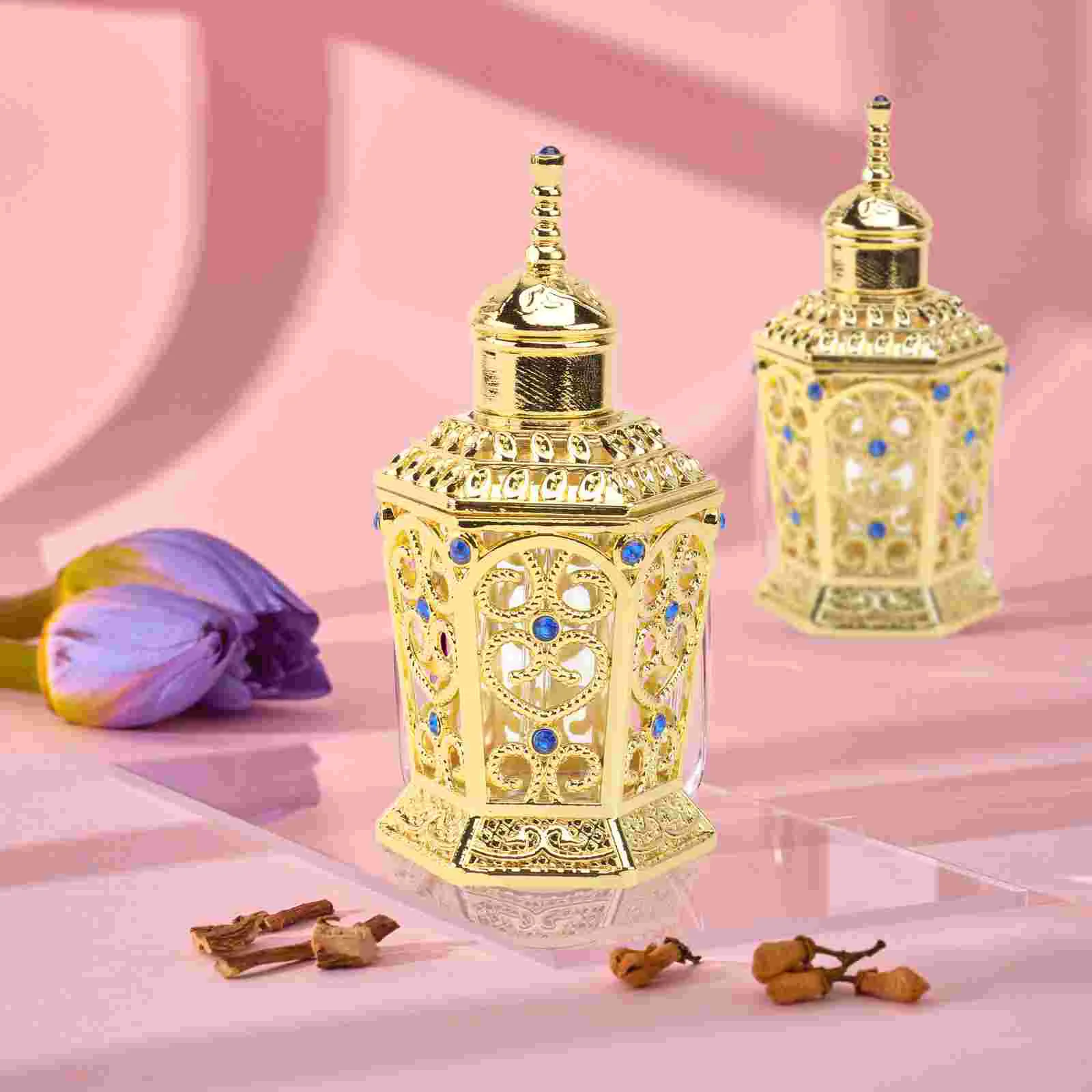 Aromatherapy Bottle Liquid Perfume Goldendoodle Ornament Glass Dispenser Essential Oil Container Holder