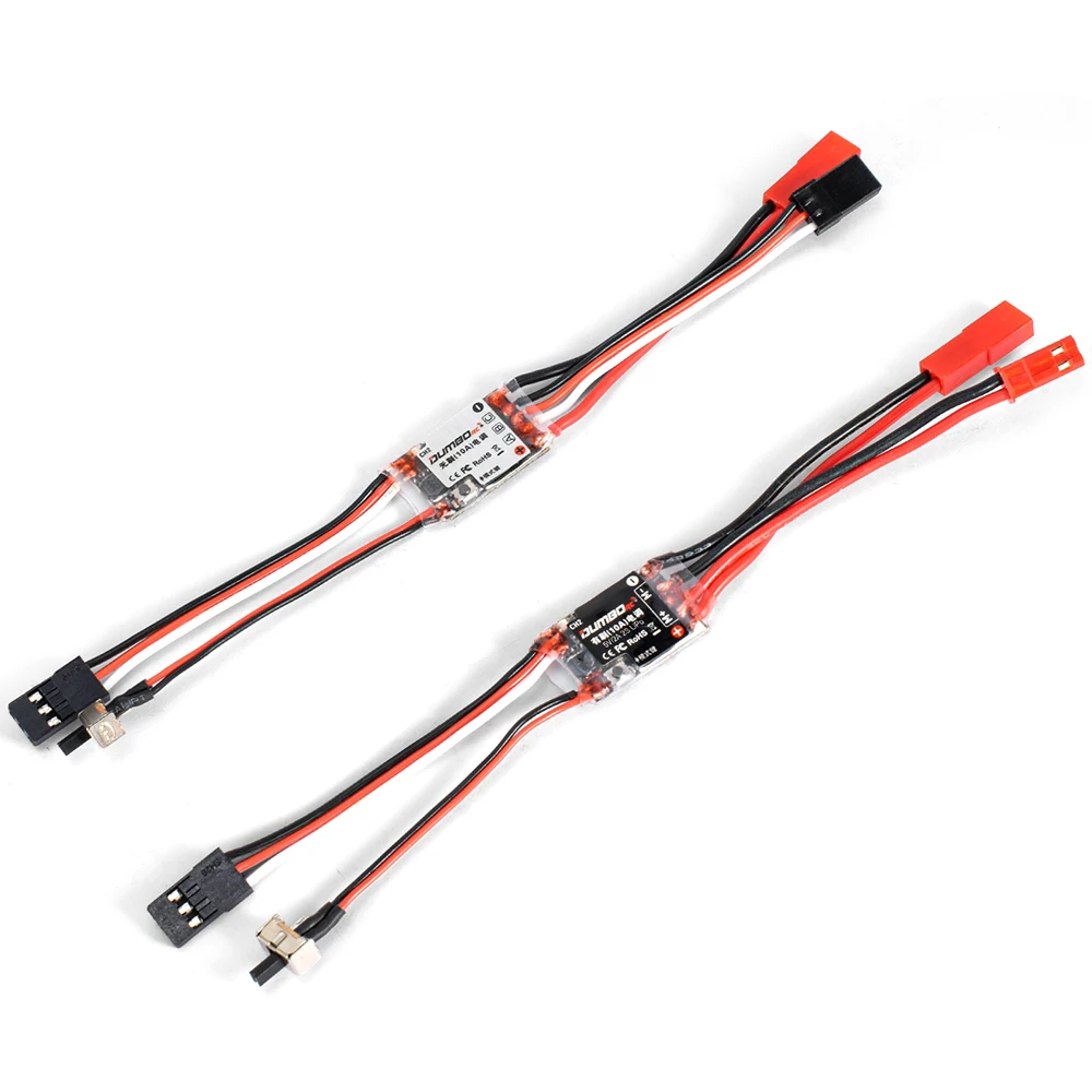 NIEUWE DUMBORC 10A ESC Mini 10A Borstel Borstelloze ESC Afstandsbediening ESC 2S Lipo 5 V/2A BEC Voor 1/18 1/24 RC Auto Boot Mosquito Auto