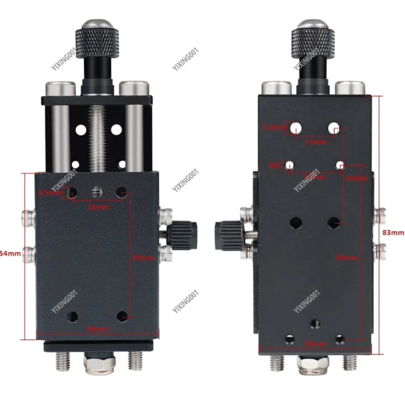 Adjustable Laser Head Mount Z-Axis Sliding Guide Screw Module Focusing Bracket for Engraving Machine - Precision Engraving Tool