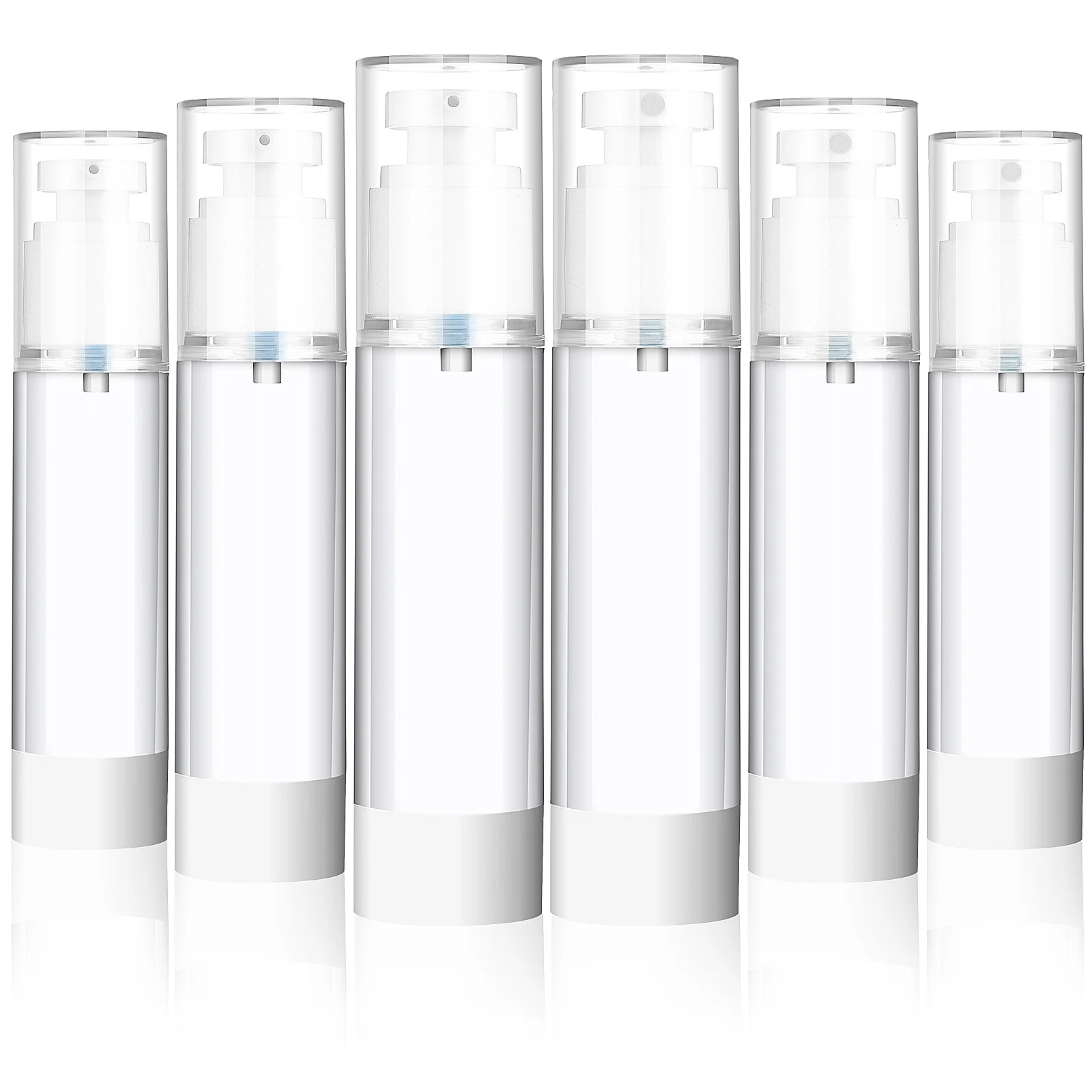 6 pçs garrafas de viagem recarregável à prova de vazamento dispensador conjunto spray loção garrafas para produtos de higiene pessoal maquiagem cuidados com a pele viagem