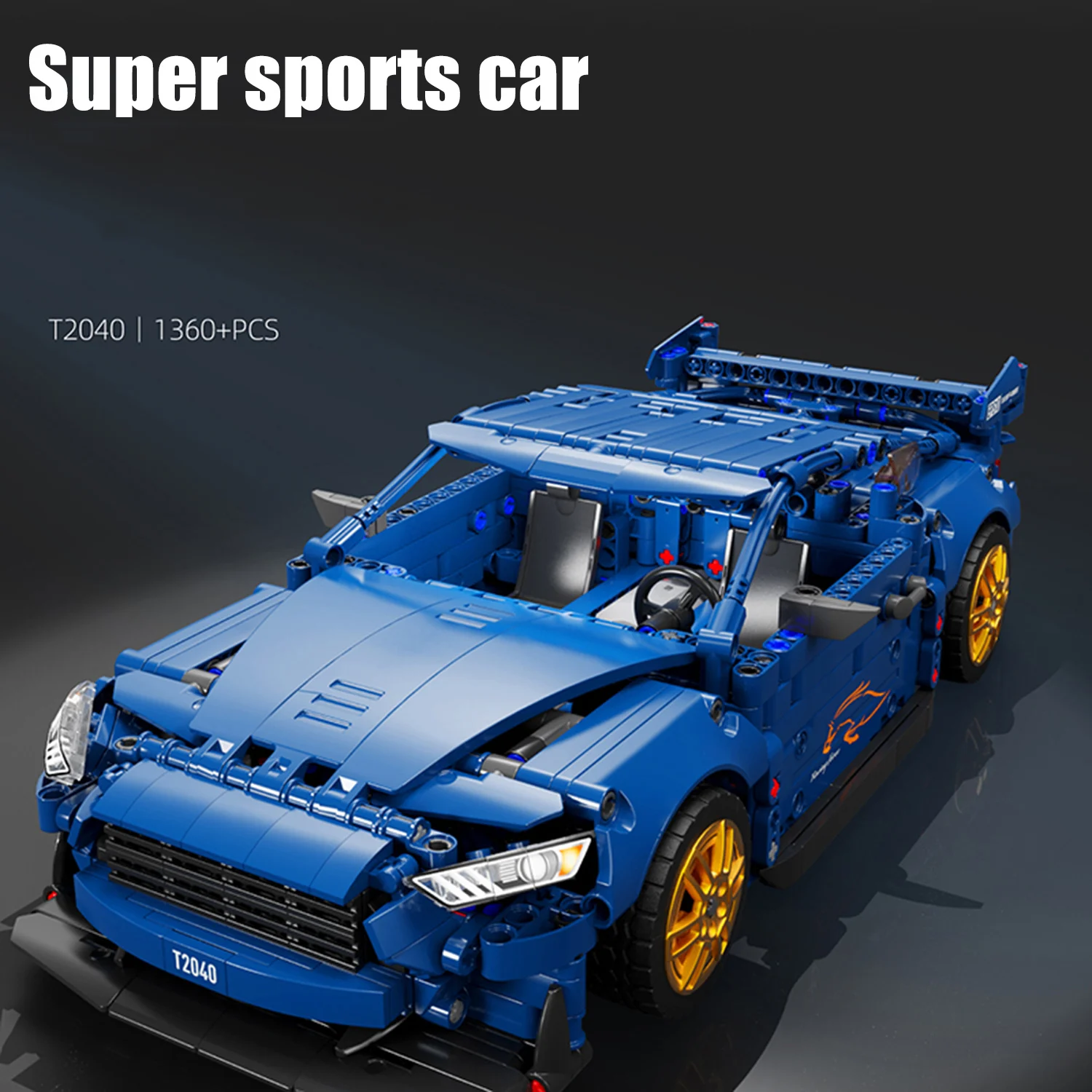 1360 sztuk techniczne wyścigi sportowe samochody klocki zestaw zabawek montaż Puzzle Model cegły kreatywne prezenty na biurko