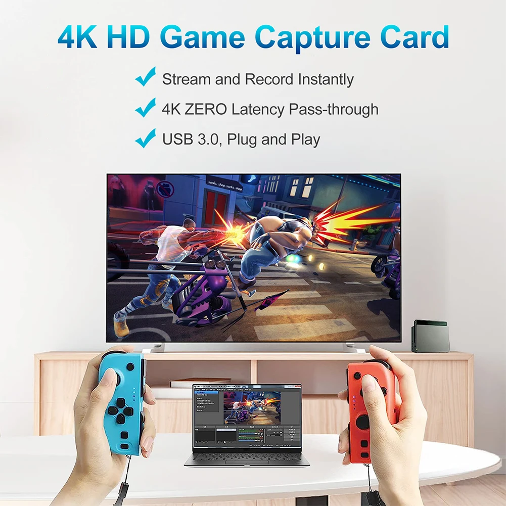USB 3.0 4K HDMI-การ์ดจับภาพ 1080P 60FPS Audio Video Capture Card Video Grabber สําหรับสตรีมมิ่ง Works สําหรับ PS4/กล้อง/PC