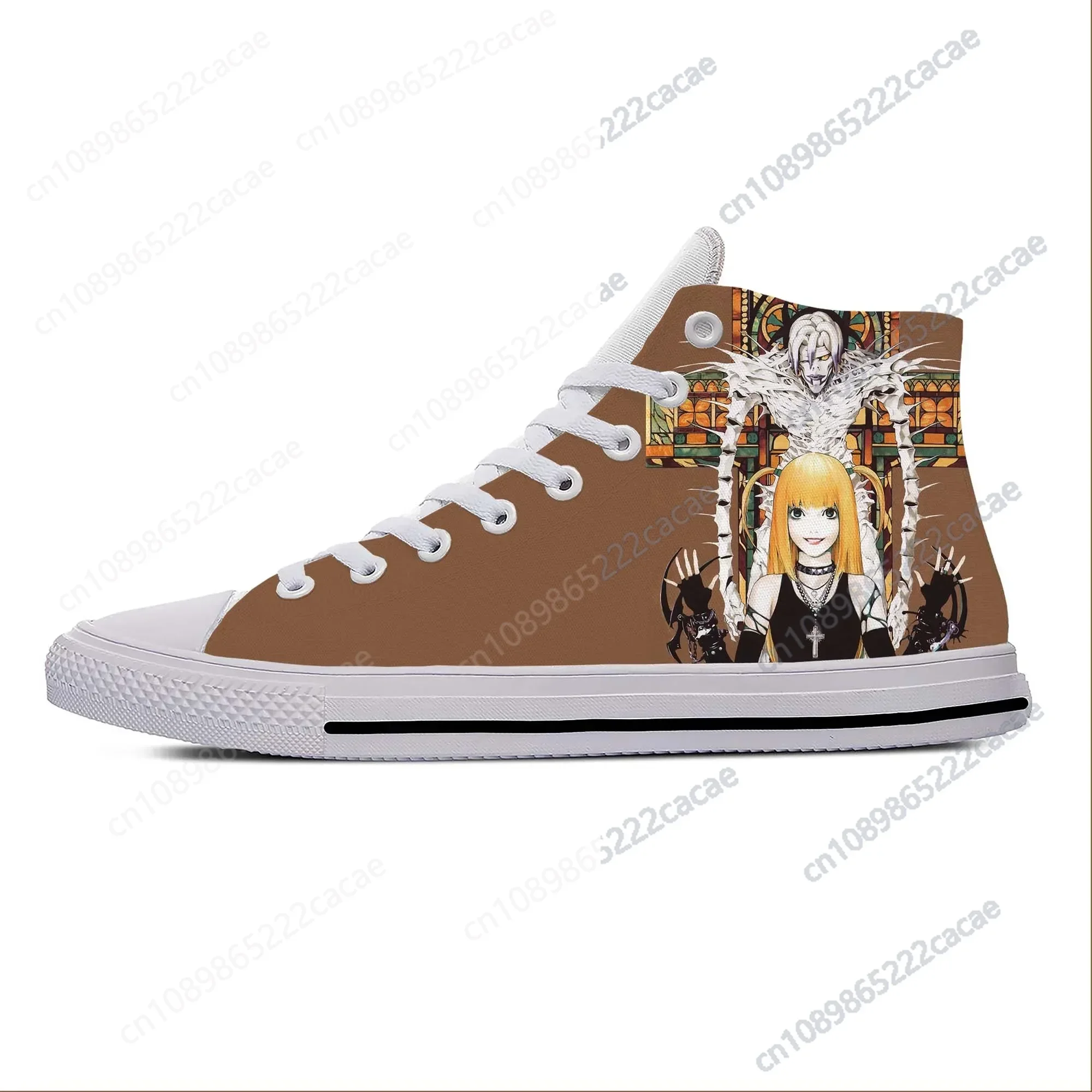 

Japanese Anime Cartoon Death Note Amane Misa Cute Casual Cloth Shoes High Top Lightweight Breathable 3D Print Men Women Sneakers