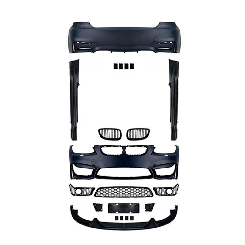 

For 3-Series E92 E93(2006-2009) Upgrade to M4 Bodykit Grille Side Skirts Rear Bumper Front Bumper Front Lip