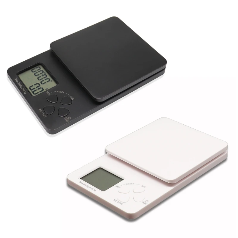 Coffee Scale with Timer Small Espresso Scale with Timer Espresso Coffee Scale with Timer for Pour Over Coffee 3kg/0.1g