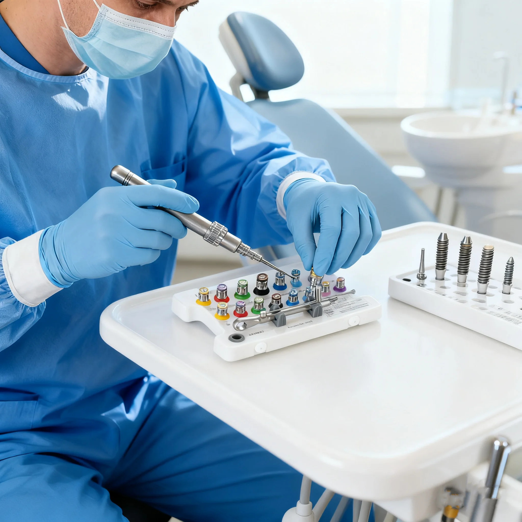 

Universal Dental Implant Universal Prosthetic Kit - Torque Wrench + Long/Short Hex Hand Screwdrivers