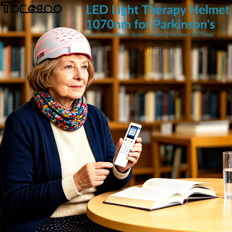 1070nm PBM Helmet 436 Diodes Non Invasive Brain Therapy for Anxiety Depression PTSD Neurofeedback NIR Light Home Use