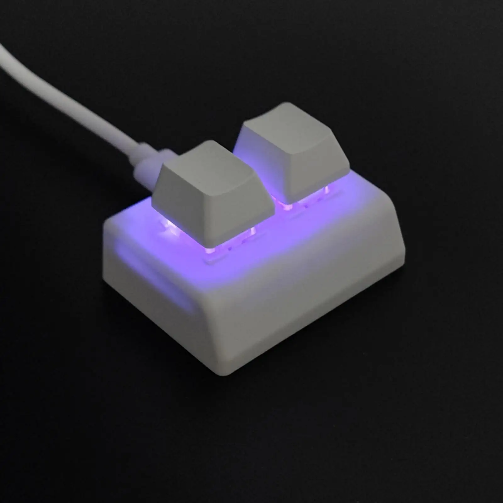 Custom Programmable 2 Key Mini Keyboard USB RGB Macro Gaming Keypad for Desktop Accessories