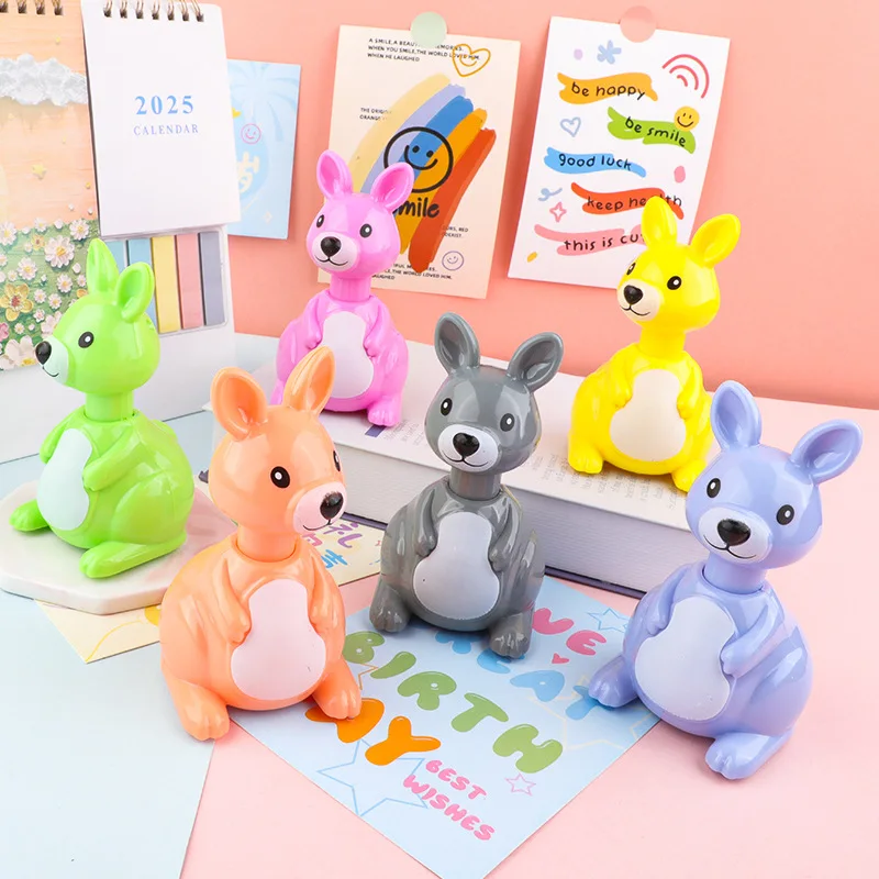 어린이 자동차 장난감 프레스 풀백 자동차 귀여운 캥거루 자동차 만화 작은 동물 캥거루 관성 자동차 유치원 생일 선물