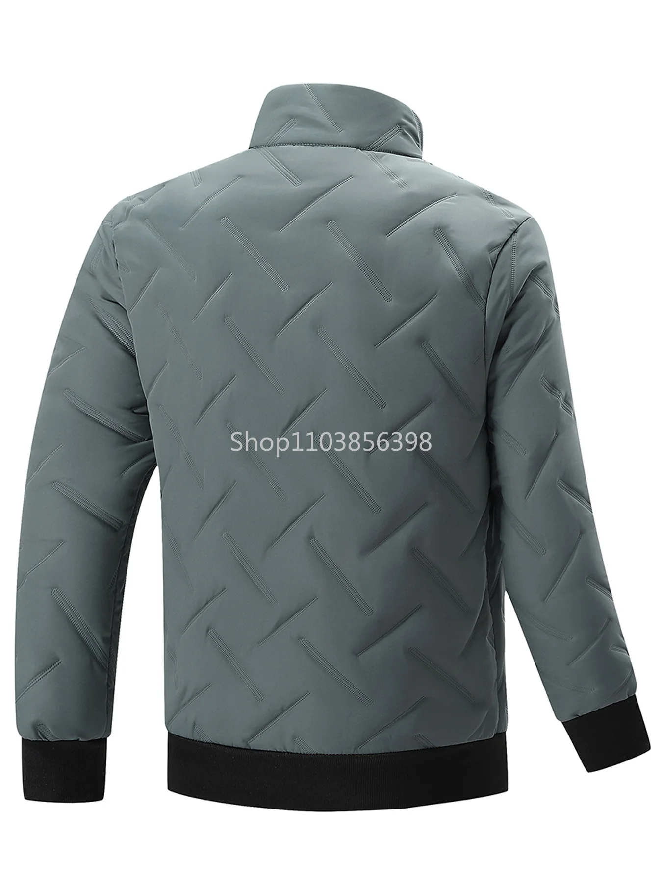 Men's Casual Stand-Up Collar Winter Jacket, Autumn and Winter Coat Male, Windproof Cold-Proof Warm Top Overcoat Mens Outwear 4XL