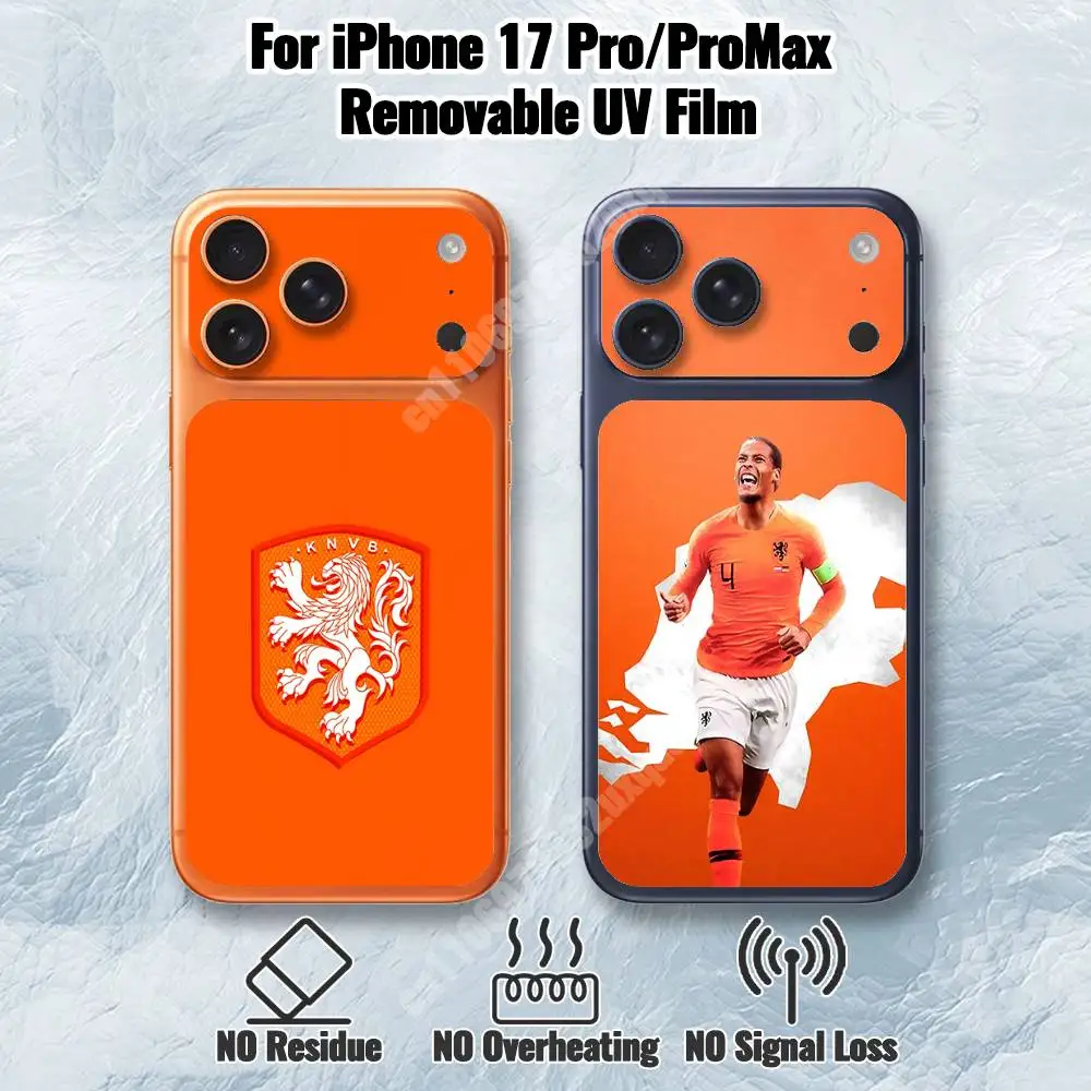

Netherlands Football V-Virgil-S Removable UV Film for iPhone 17 Pro 17 ProMax HD Decal Skin
