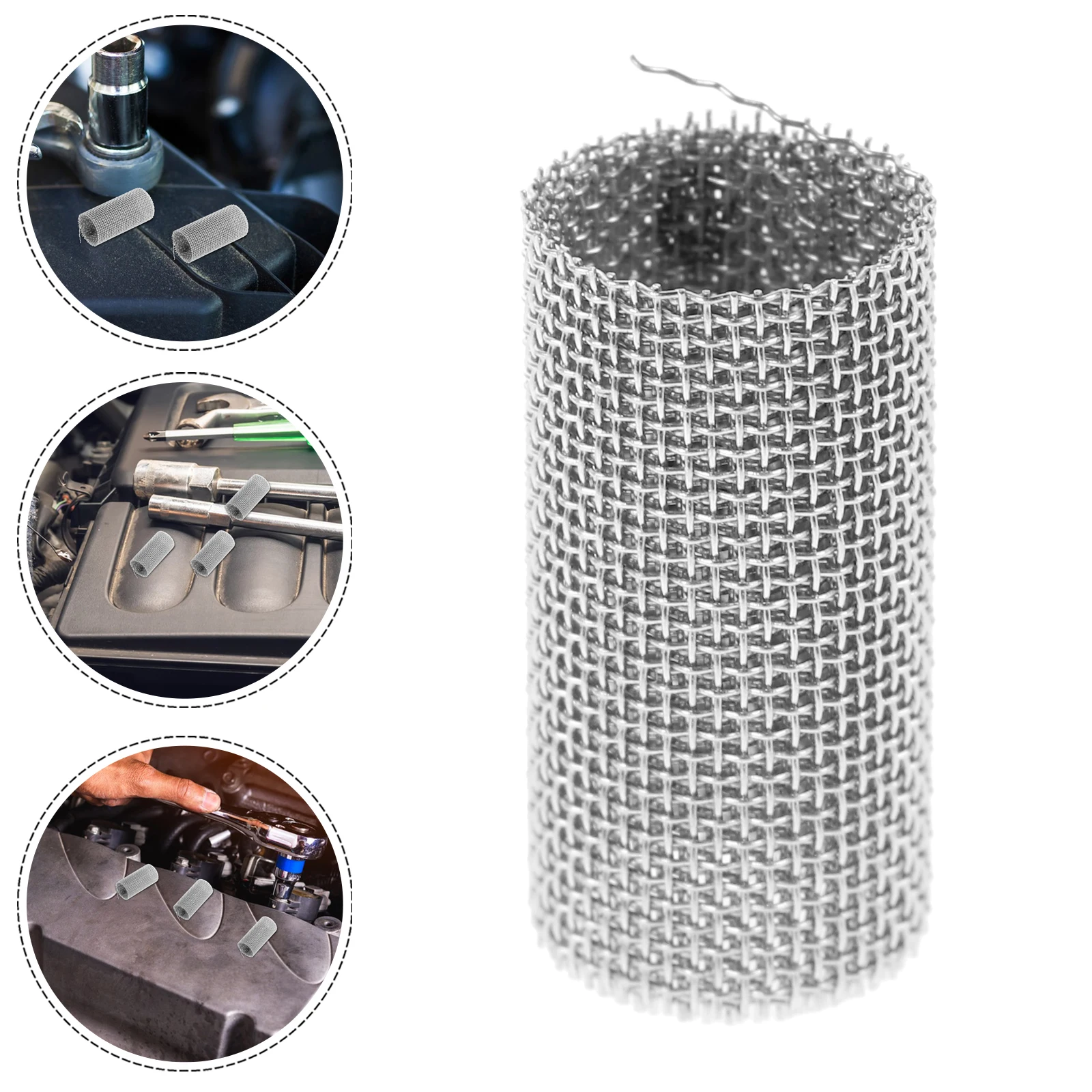 

10pcs Glow Plug Screen Heater Burner Strainer High Efficiency Filtration High Temperature Resistant Steel Filter Screen For Car