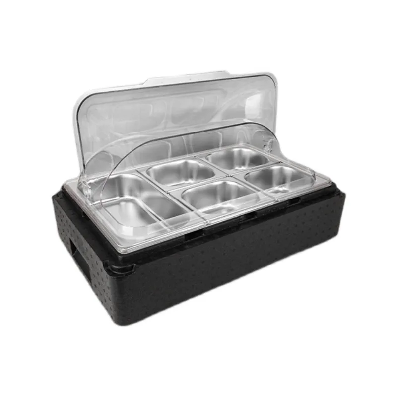 Refrigerator dustproof and iced fresh-keeping box with transparent display flap