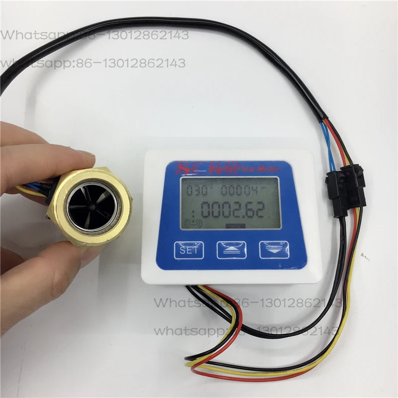 Débitmètre numérique électronique intelligent, débit et débit intégrés, avec capteur de débit d'eau de 1 pouce