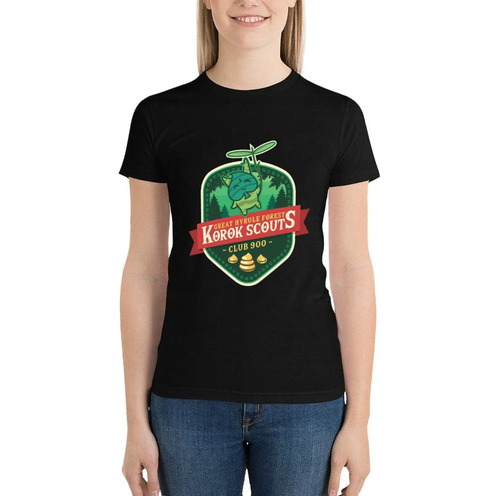 Korok Scouts Sticker camiseta, camisetas sublime, camisetas divertidas para mujer