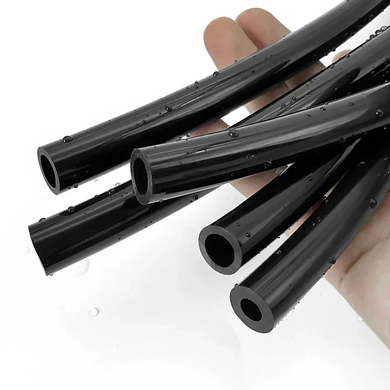 Food Grade Black Silicone Tube 50cm/1M/2/3/5/10M Flexible High Temp Non-Toxic Drinking Hose for Home Brewing ID 1 2 3 4 5 6-25mm