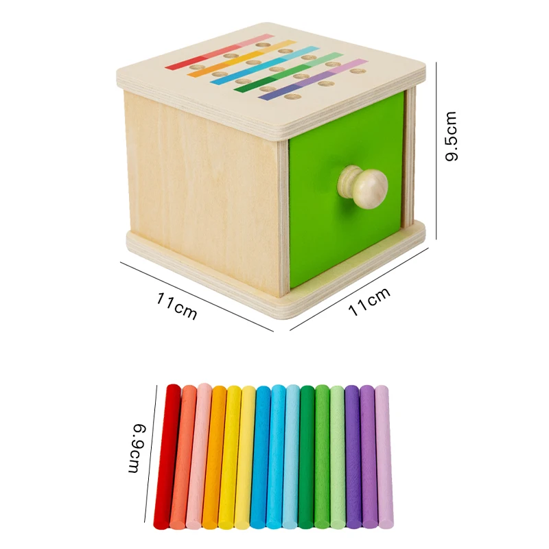 Kleurvorm Sorteerdoos Houten Activiteiten Geometrische Cognitie Voorschools Leren Speelgoed voor Peuters Kinderen Kinderen Jongens Meisjes Cadeau