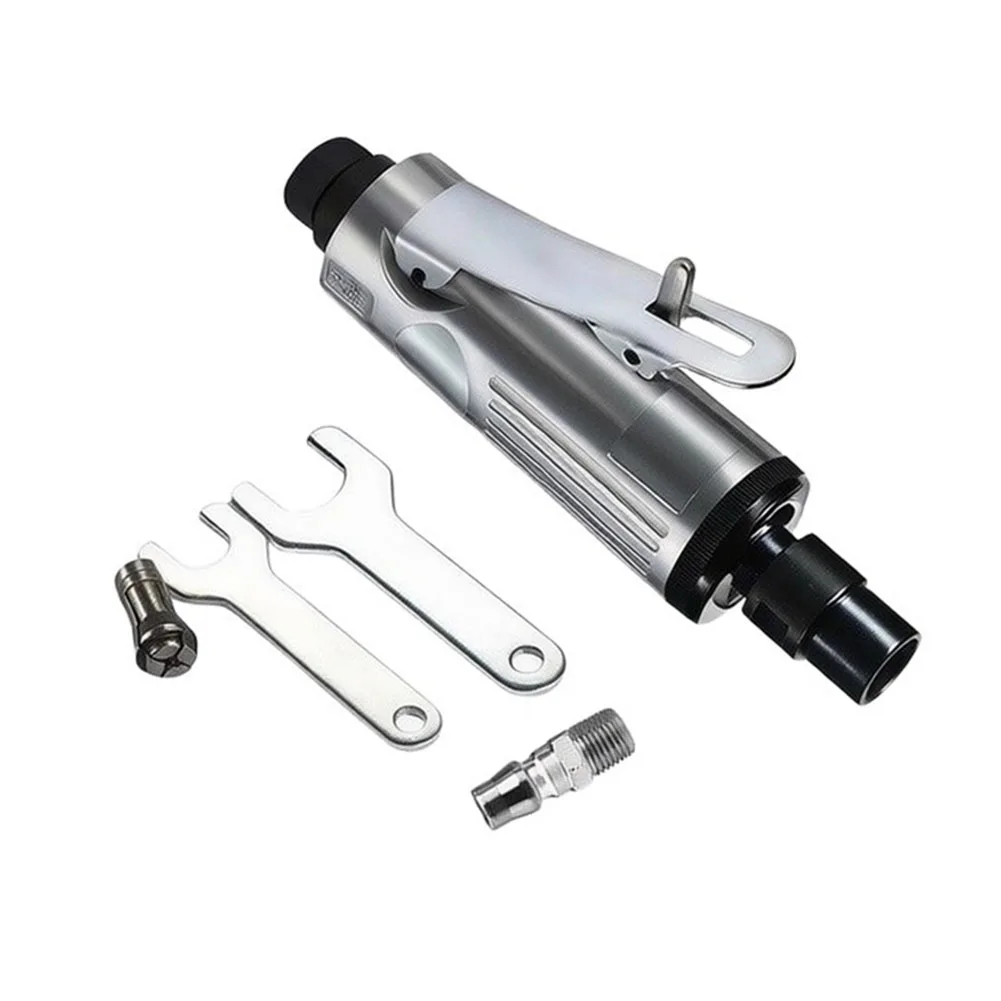 22000RPM Air Powered Grinder Pneumatic Engraving Tool For Metal Polishing Wood Cutting Rust Removal Professional Kit Silver