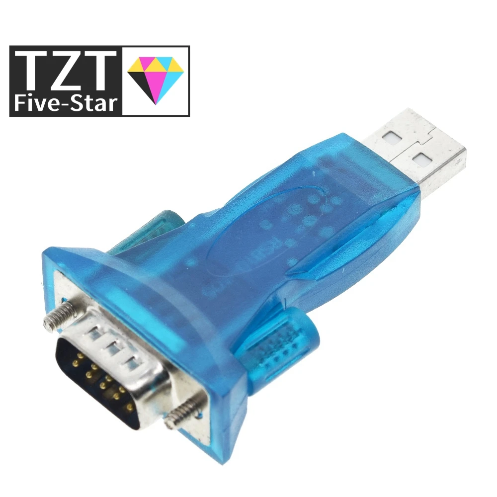 TZT  HL-340 USB to RS232 COM Port Serial PDA 9 pin DB9 Adapter support Windows7-64